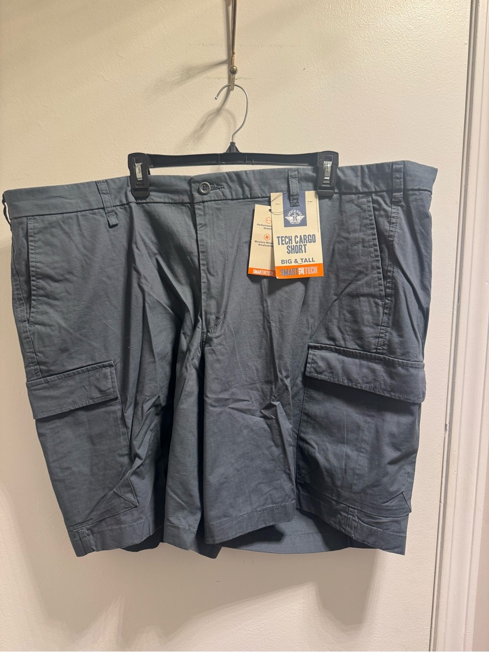 *Dockers Men's Tech Cargo Shorts - Charcoal